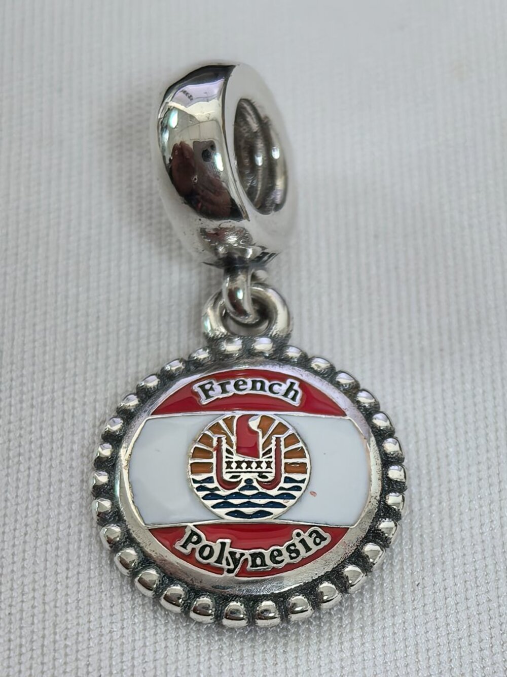 Pandora French Polynesia Exclusive Dangle Charm Pendant, S925 Silver Jewelry